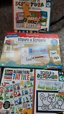 Set di Giochi Educativi per Imparare l'Alfabeto, Scrivere e Disegnare 