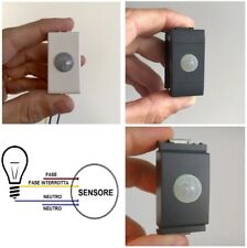 Sensore di movimento notturno PIR incasso 220V Vimar Bticino Gewiss interruttore