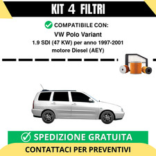 Kit 4 Filtri Tagliando per VW
