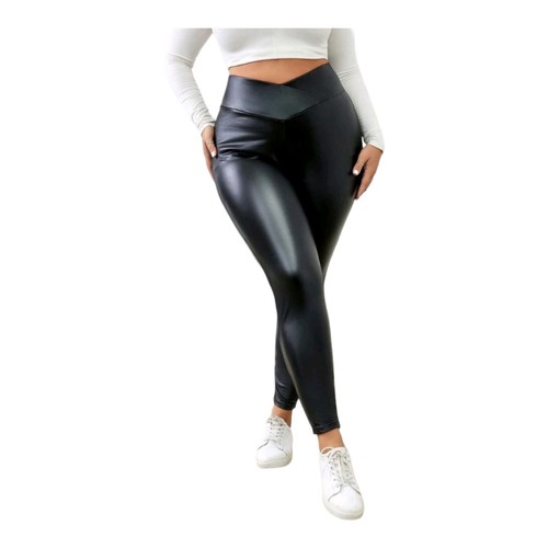 Leggings effetto vernice