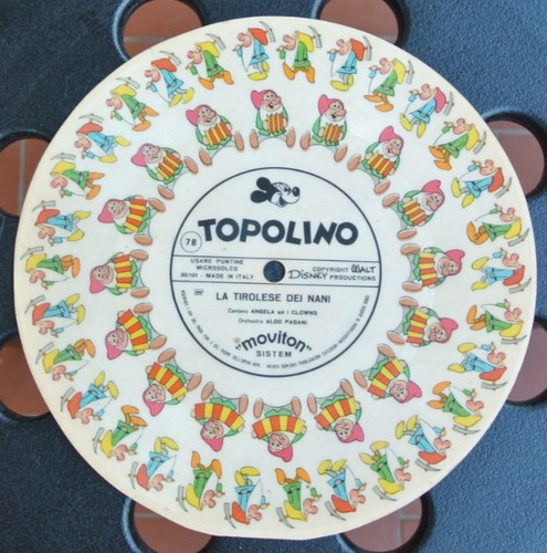Vinile flexi disc topolino - disc, topolino-la