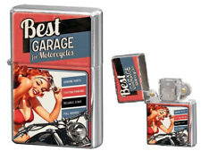 80260 Accendino ricaricabile pin up best garage moto vintage cafe racer biker