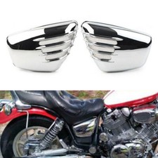 Coperchio copri batteria cromato per Yamaha XV 700 750 1000 1100 Virago 1986-1999