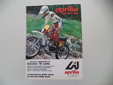 advertising Pubblicità 1977 MOTO APRILIA SCARABEO 50 CROSS