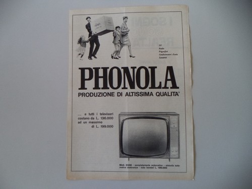 Advertising pubblicità 1963 - advertising,