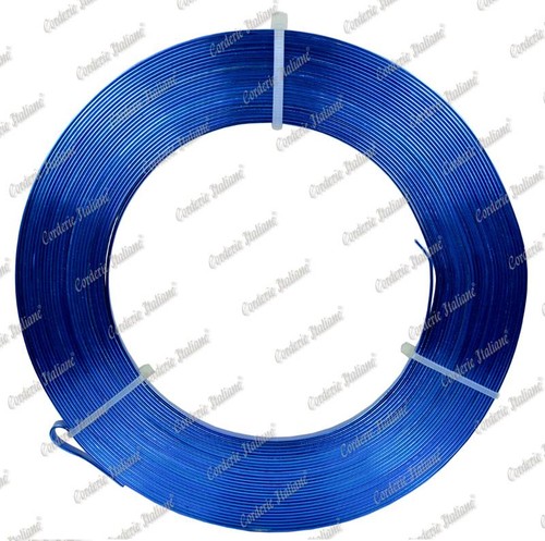 Filo alluminio piatto azzurro