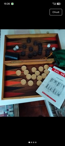 Scacchiera backgammon dal - scacchiera,
