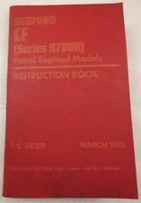 Libretto istruzioni benzina originale Bedford CF serie 97000 marzo 1973. T.S 983/9