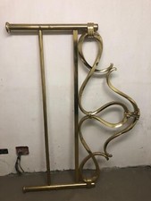 Testiera Letto Matrimoniale Antica in Ottone Bagnata in oro (Da restaurare)