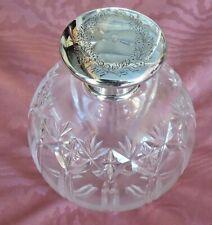 Bottiglia Profumo B'ham 1923 Argento e Vetro Tagliato Bottiglia profumo cristallo argento