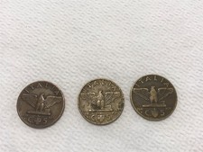 3 Monete da 5 CENTESIMI