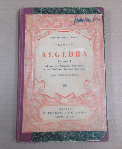 Elementi algebra vol - di, vol.