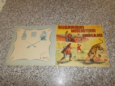 ALBUM GUERRIERI MOSCHETTIERI E INDIANI ED.NANNINA 195? ORIGINALE COMPLETO BELLO