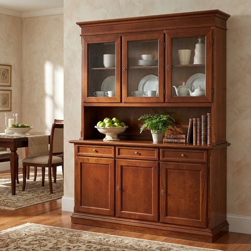 Credenza con vetrina legno - vetrina,