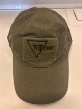 Cappello Trijicon, verde oliva con applicazione bandiera americana OSFA