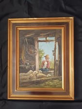 Mario Fattori ( 1930) dipinto olio su tela epoca XX secolo