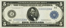 U.S.A. 5 dollari 1914  -