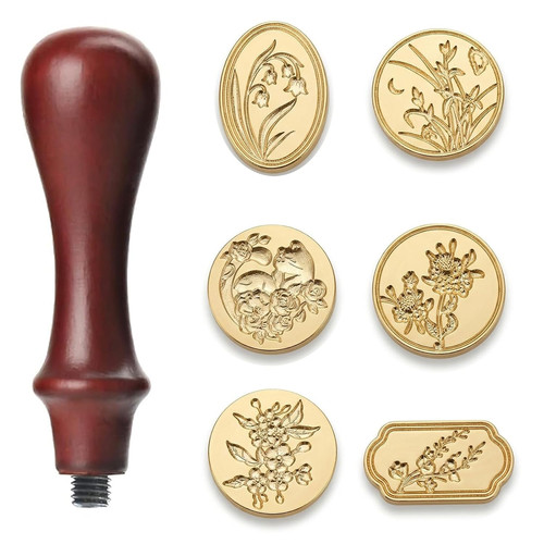 Set timbro ceralacca - timbro, 6