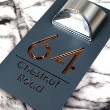 Targhette numero casa laser