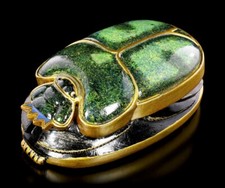 Scarabeo Figura Verde-Oro -