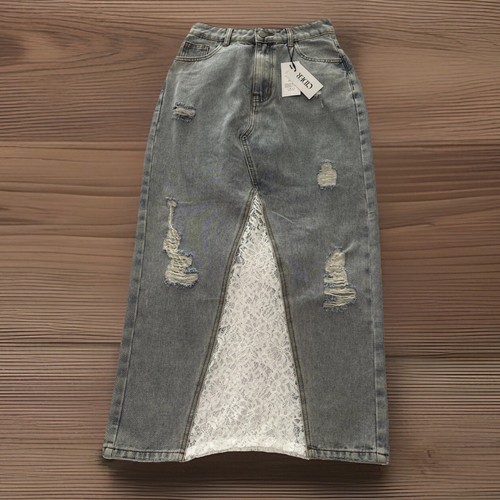 Maxi gonna denim - donna, taglia