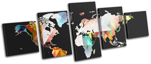 World map geometric - world,