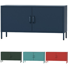 Mobile TV Soggiorno in Metallo - ROSA | Ripiano Regolabile, Chiusura a Magnete