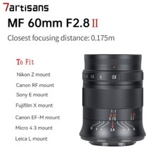 7artisans 60 mm F2.8 II APS-C