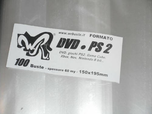 100 buste dvd ps2 - 100,