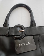 FURLA Black Leather Handbag–