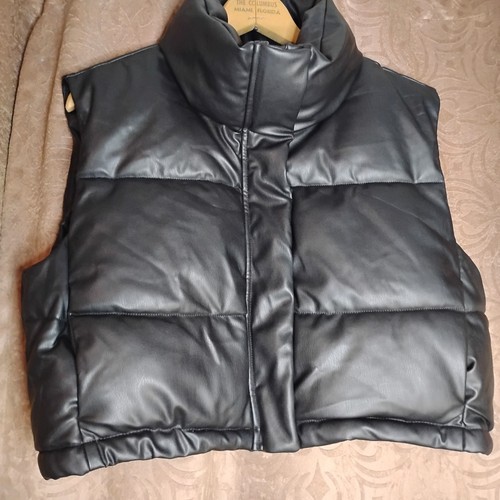 Zara donna nero ecopelle