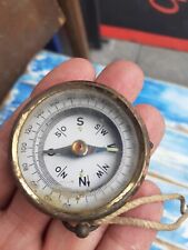 Bussola Vintage Da Tasca In Ottone Collezionismo Pubblicitario Anni 60 Funziona