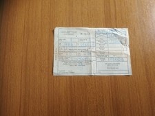 COMPAGNIA INTERNAZIONALE CARROZZE LETTI BIGLIETTO ROMA - VENEZIA 1968 TRENO FS