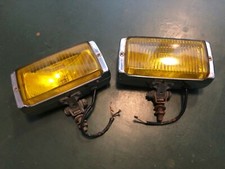 Coppia Fari Fendinebbia Bosch Halogen Vintage Auto Epoca Giallo 11549 1305620