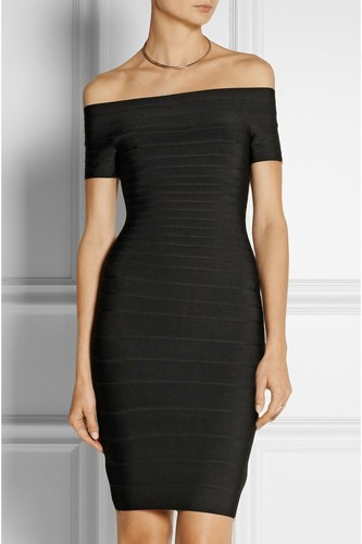 Herve leger vestito - leger, nero