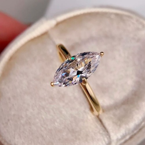 Anello marquise moissanite - anello,