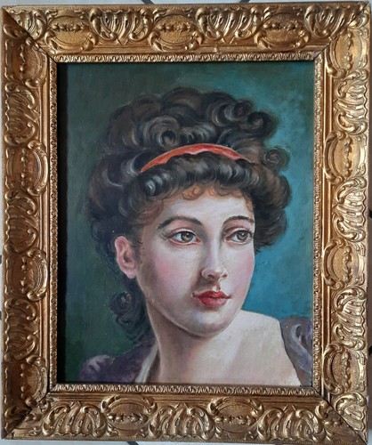 Antico dipinto olio - dipinto, tavola