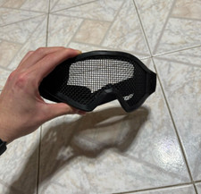 Occhiali Protettivi Maschera Softair con Rete in Metallo Nera - Misura Regolabil