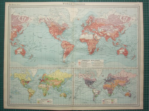 1921 grande mappa mondo - grande, ~