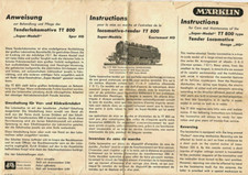 MARKLIN ISTRUZIONI REPLICA