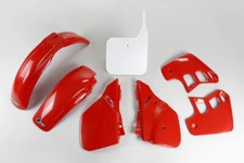 Kit plastiche carene Ufo Honda Cr 250 1988 - 1989 rosso bianco OEM '87 motocross