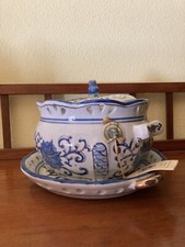 Zuppiera Venetian Lagoon in porcellana