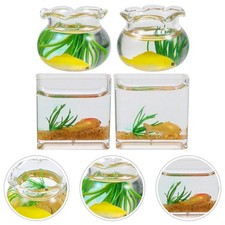 4 Pcs Ciotola Trasparente Mini