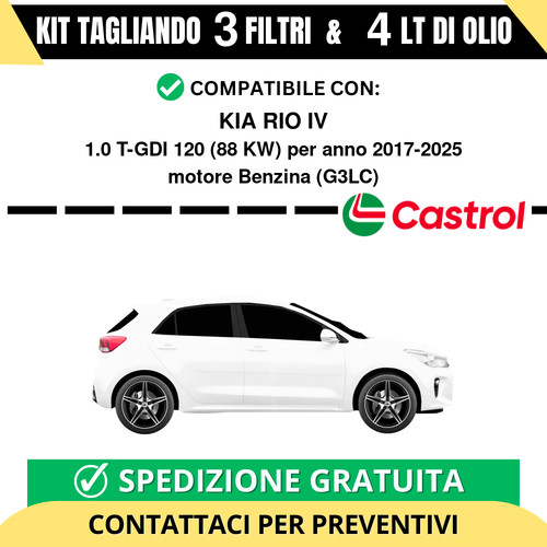 Tagliando per kia rio 0 - rio, 1.0