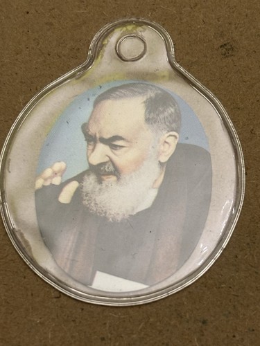 Padre pio santino reliquia - padre,