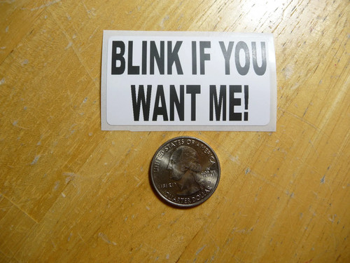 Blink you want adesivo - if, me