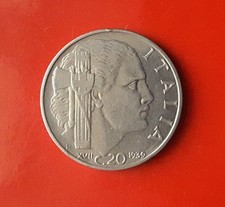 20 CENTESIMI 1939 ERRORE - NUMEROSE FRATTURE DI CONIO DRITTO E ROVESCIO [L185]