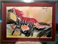 ''Cavallo al galoppo 1974'' - Gino Falzon alias ''Sage Vernis''.