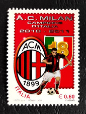 Francobollo Italia 2011 0,60 € Milan Campione d'Italia 2010-2011 MNH/**
