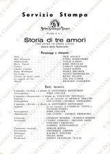 Film Storia di tre amori The story of three loves Metro Goldwyn Mayer volantino
